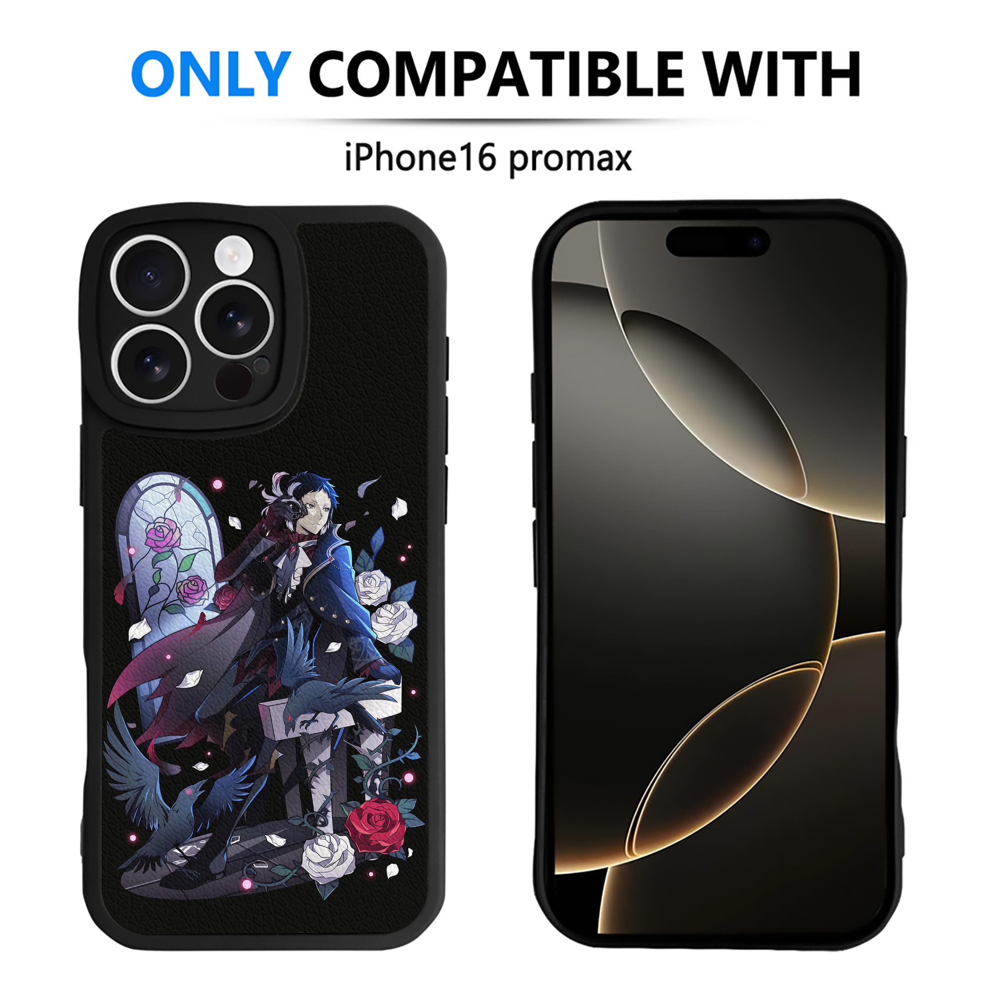 （画像用） 文豪ストレイドッグス Bungo Stray Dogs 【iPhone 16シリーズ対応】シリコンスマホケース（レザー調） 材質：シリコン
